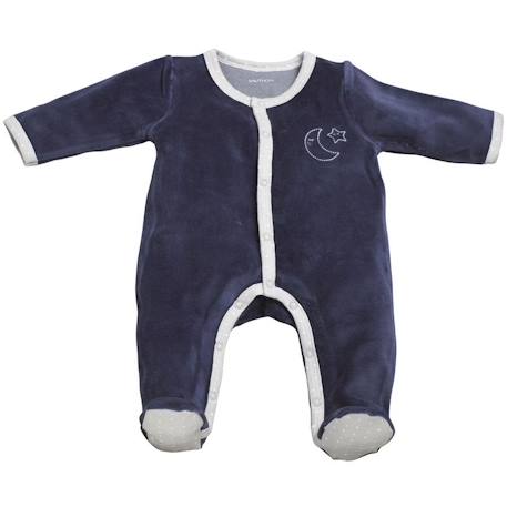 Bébé-Pyjama bébé à manches longues en velours - merlin