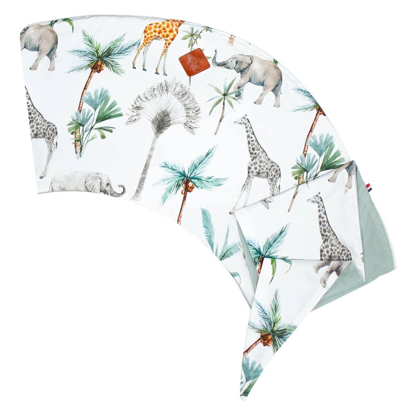 Housse Pour Coussin De Maternité Et D'allaitement Safari Blanc Imprimé Safari