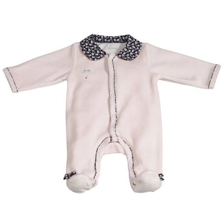 Bébé-Pyjama bébé à manches longues en velours - miss fleur de lune