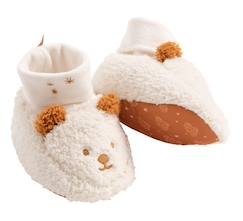 Chaussures-Chaussures bébé 17-26-Chaussons bébé en sherpa ourson - orsino