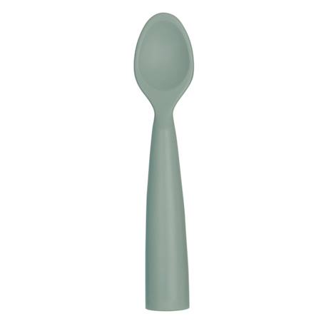 Minikoioi - Cuillère Bébé En Silicone Vert Amande