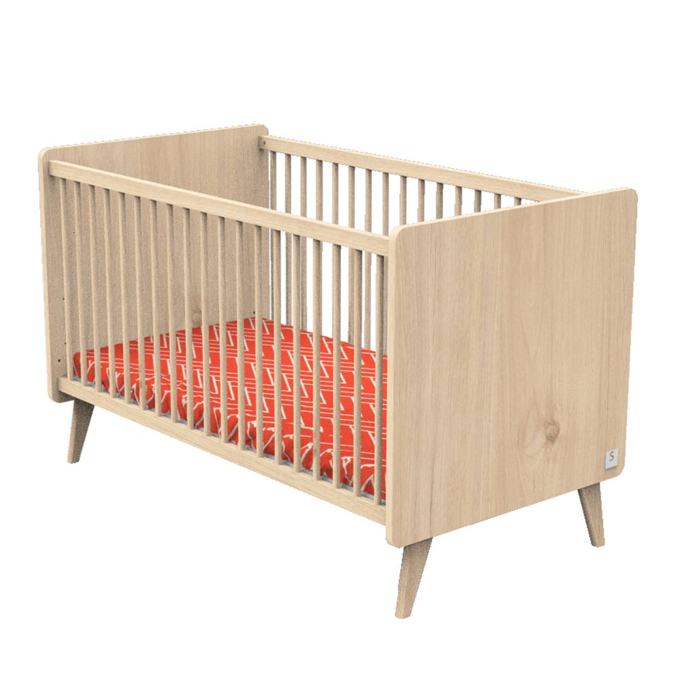 Lit Bébé Évolutif Marron