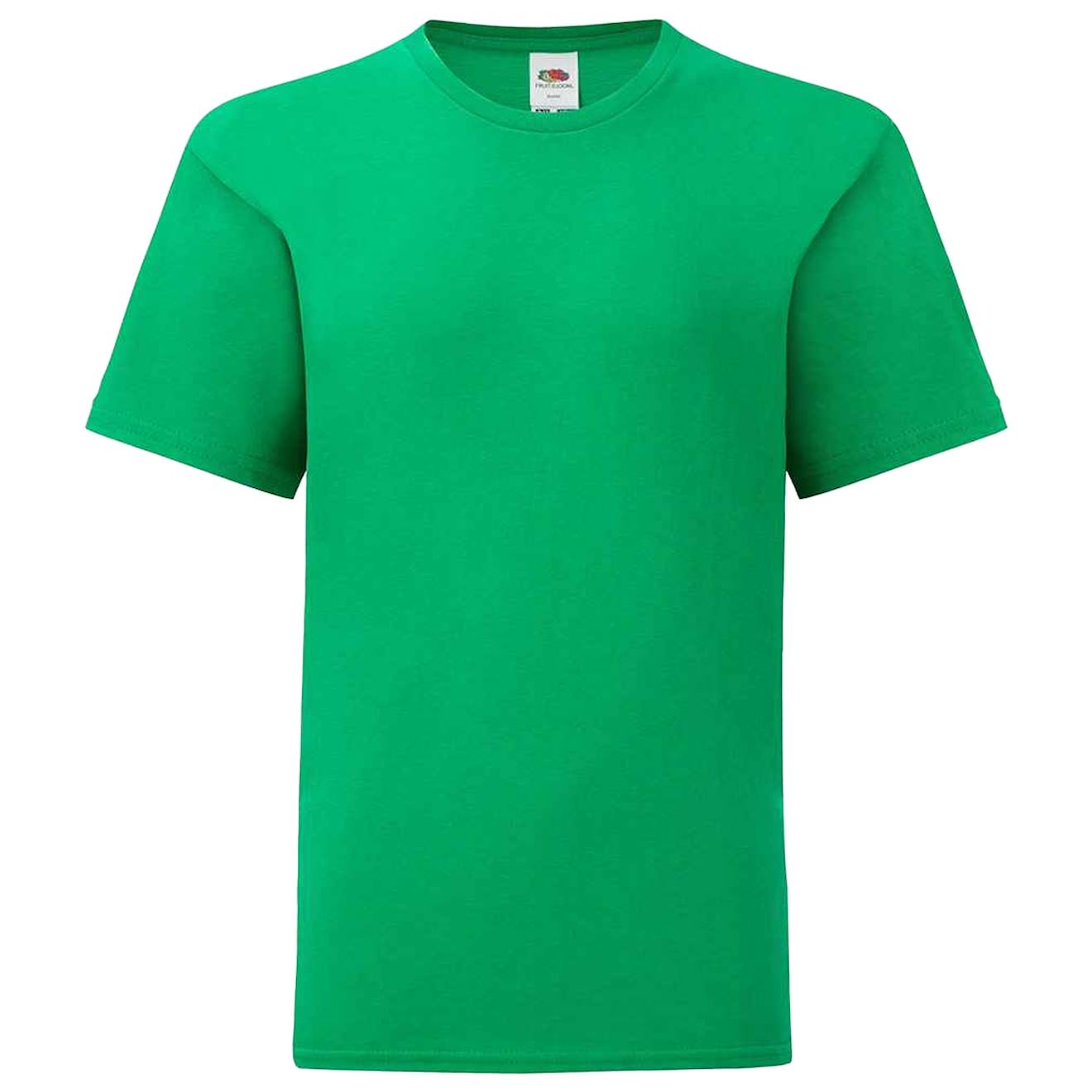T-shirt Coton Peigné Et Filé À L'anneau Iconic Vert Kelly
