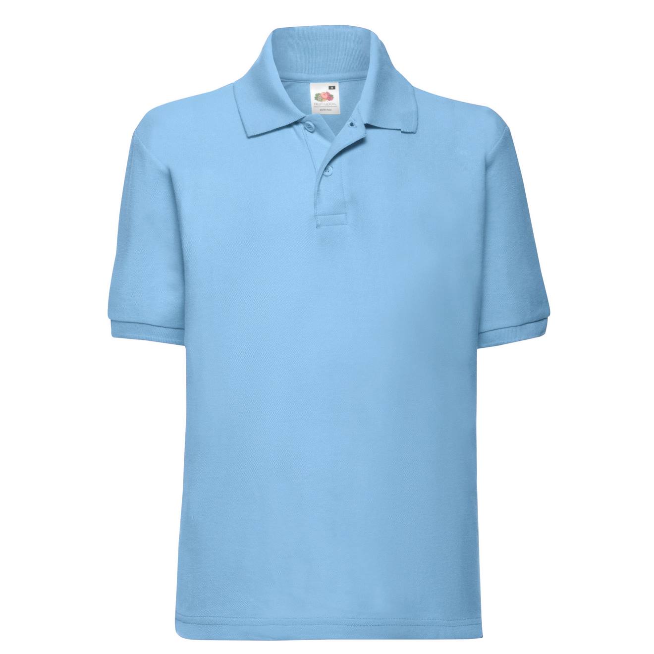 Polo Polyester 65/35 Bleu Ciel