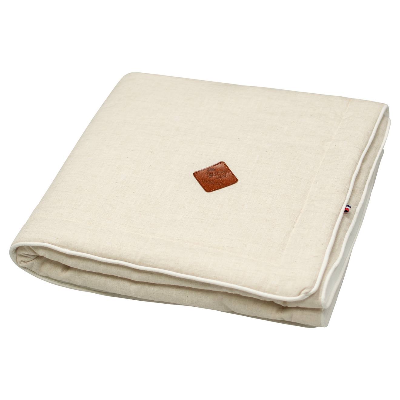 Couverture Plaid En Lin Beige