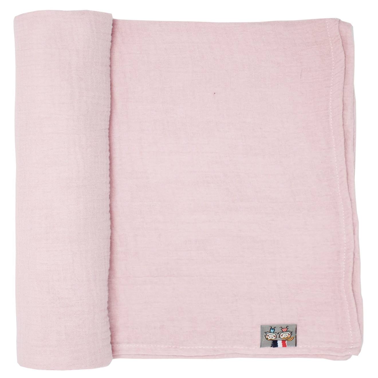 Maxi Lange En Gaze De Coton Jeanne Vieux Rose