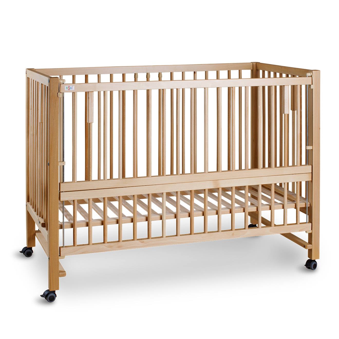 Lit Bébé Cododo Évolutif Hajo En Bois Natural (Tissi) - Image 1