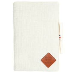 -Protège carnet de santé en gaze de coton jeanne
