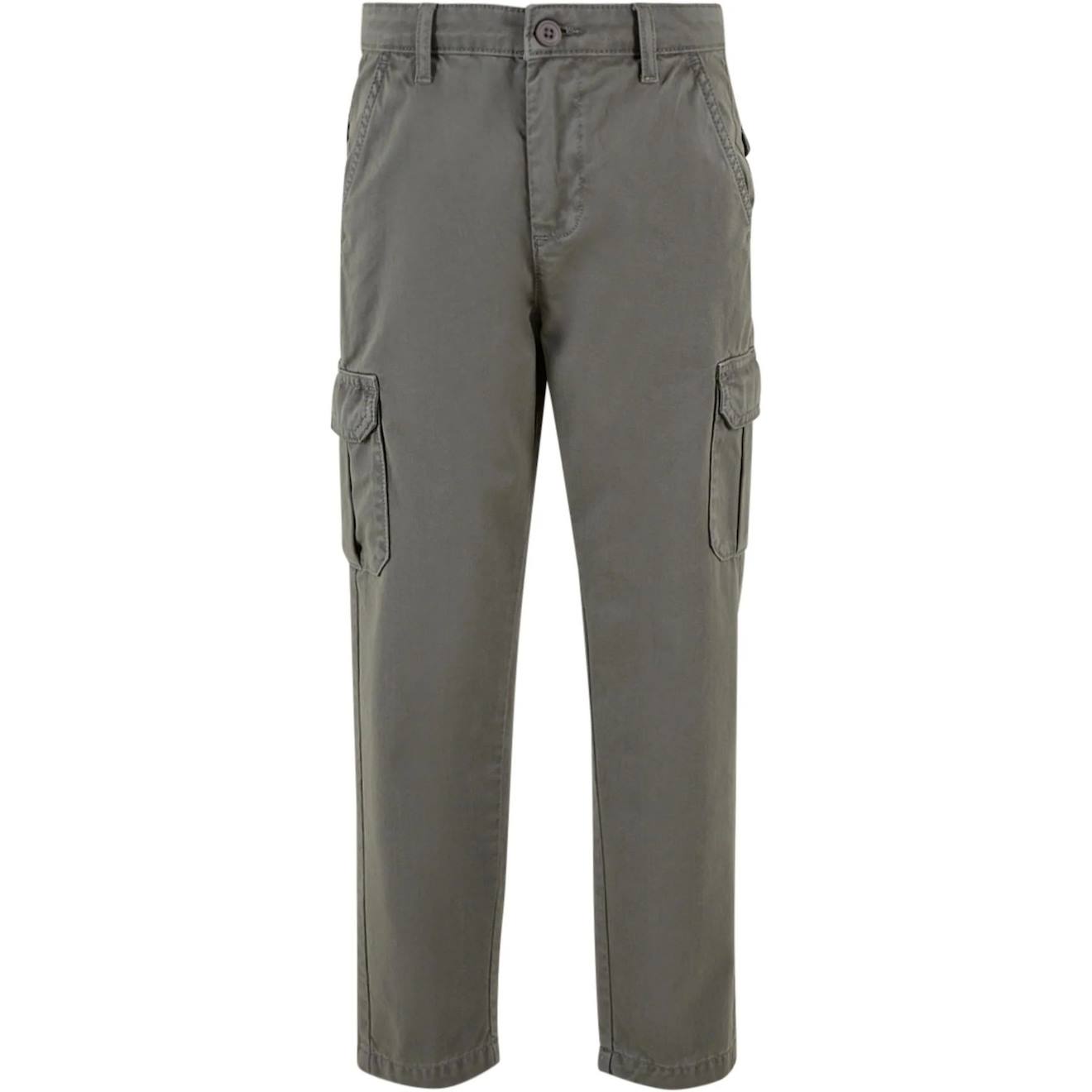 Pantalon À Poches Coton Anthracite