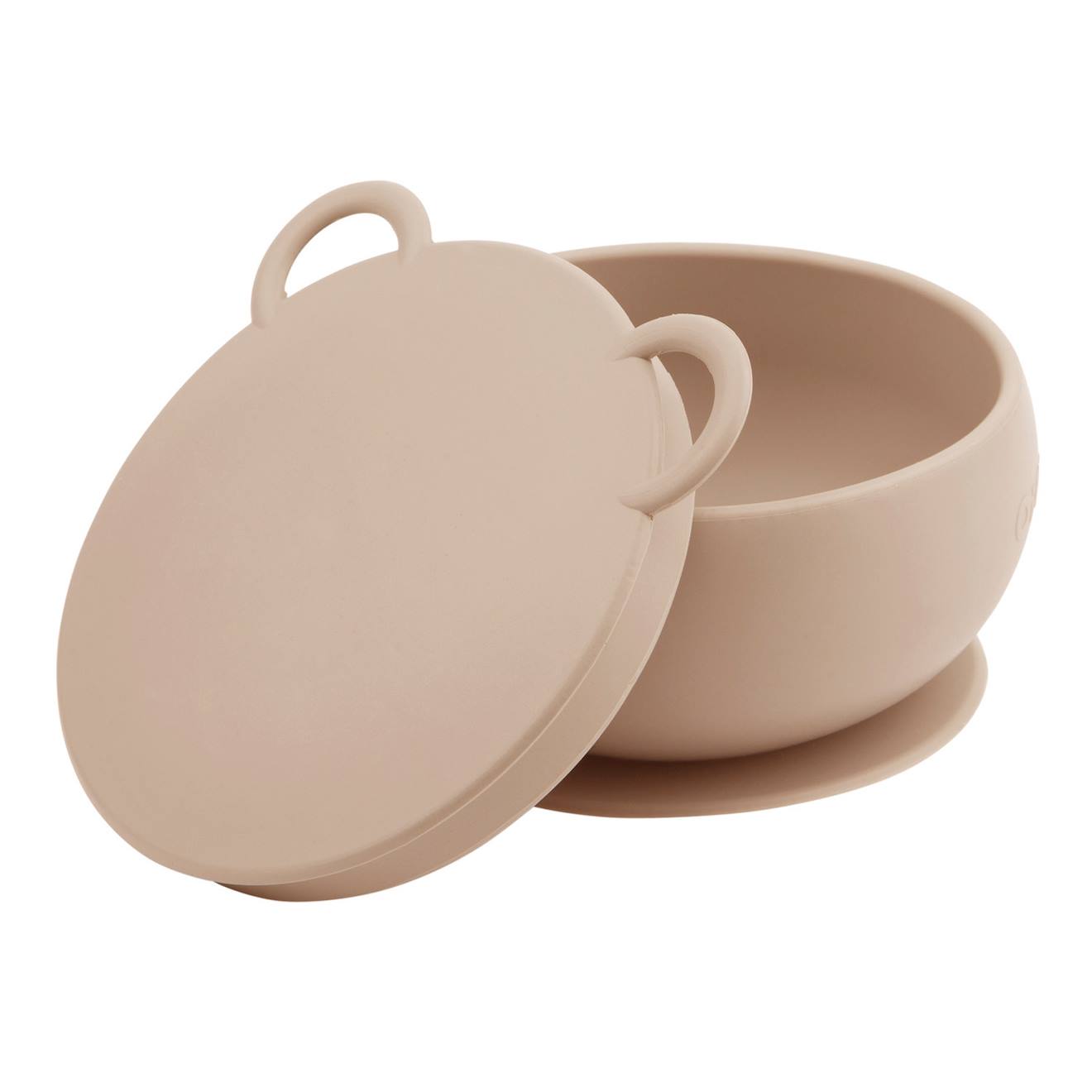 Bol Bébé Avec Ventouse Et Couvercle En Silicone Nude