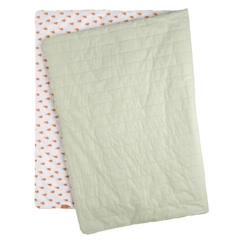 Puériculture-Chancelières, plaid-Plaid-Couvre lit bébé en coton - botanica