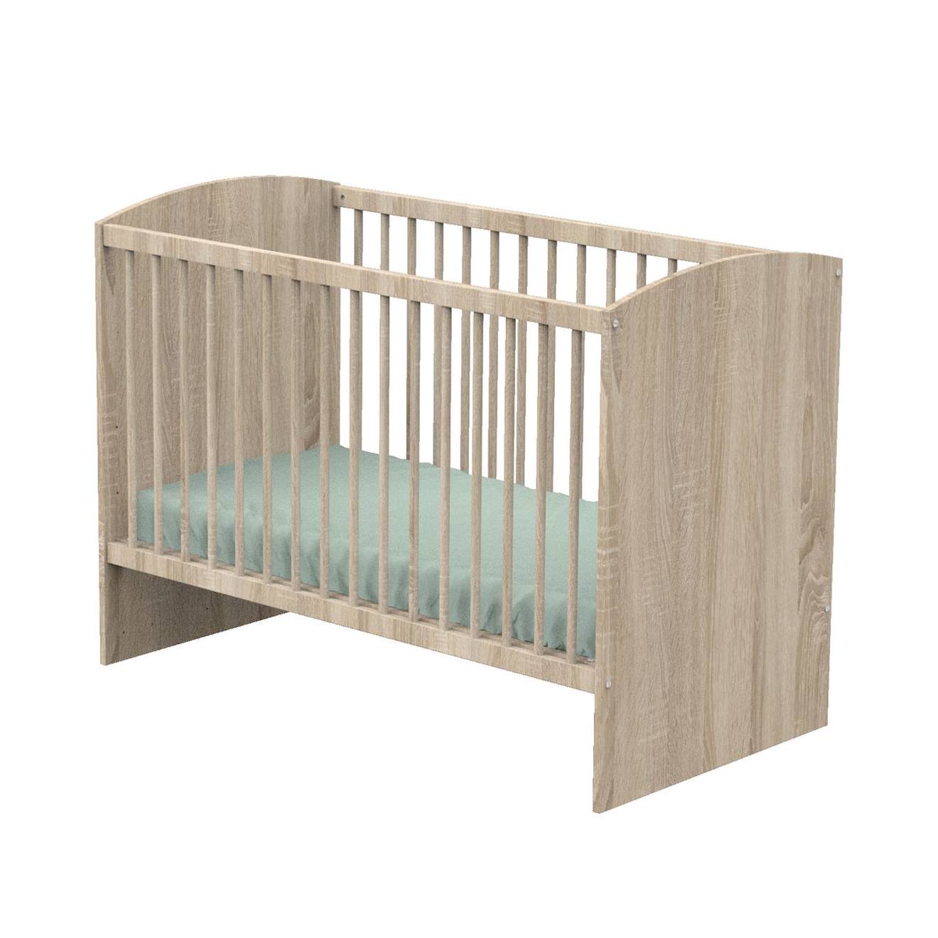 Lit Bébé À Barreaux Marron