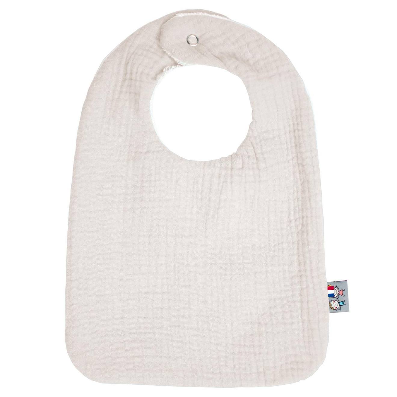 Bavoir En Gaze De Coton Jeanne Beige
