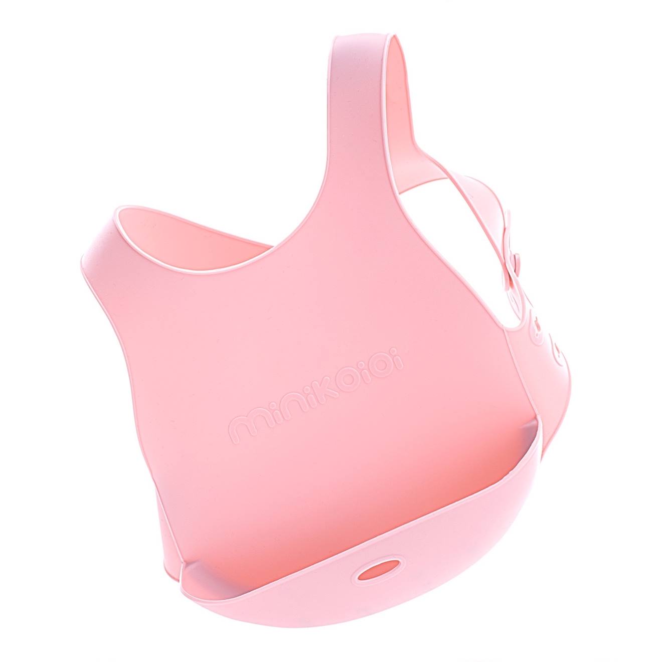 Bavoir Récupérateur En Silicone Rose