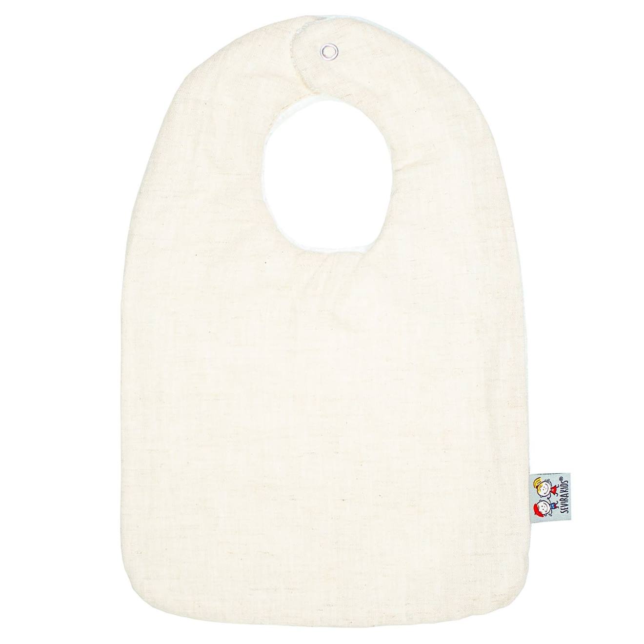 Bavoir Bébé En Lin Écru