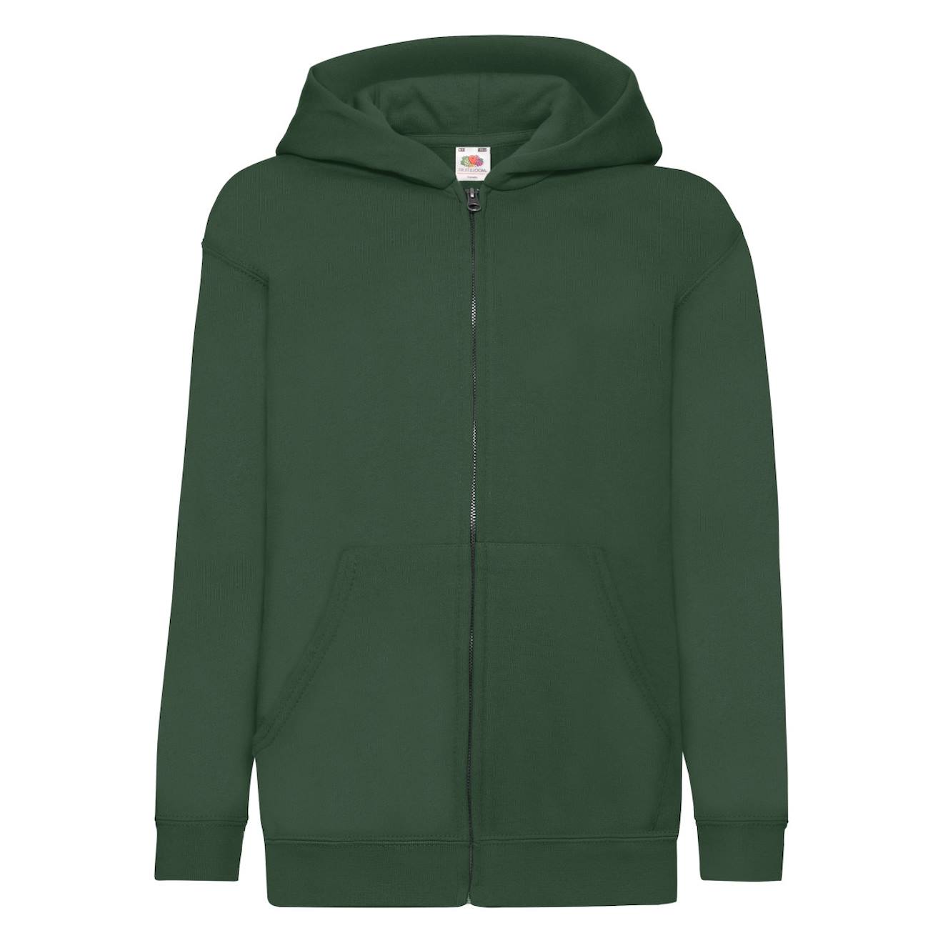 Veste À Capuche Coton Classic Vert Bouteille