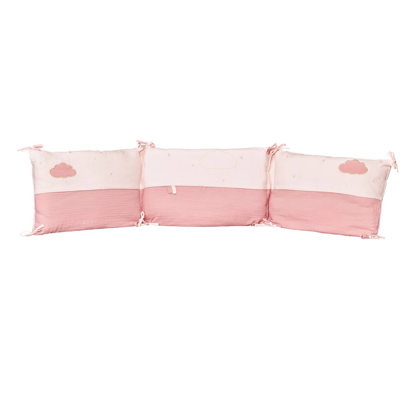 Tour De Lit Bébé En Coton Rose
