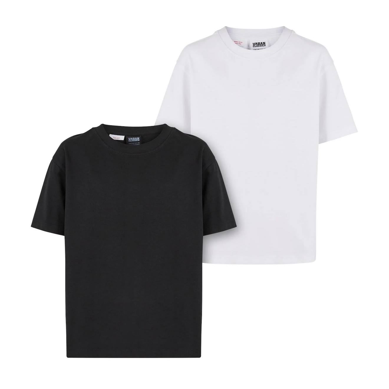 T-shirts Coton Noir / Blanc