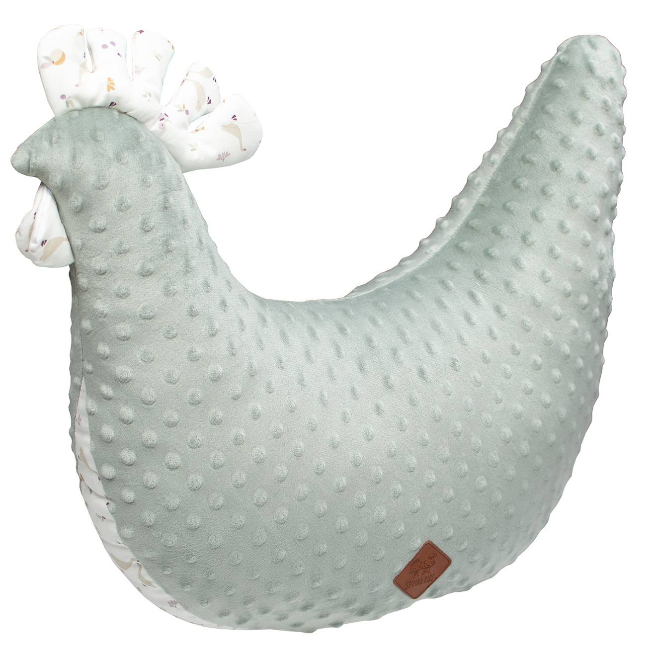 Coussin D'allaitement Poule Sidonia Vert De Gris