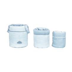 Chambre et rangement-Rangement-Lot de 3 paniers de rangement en coton - lily