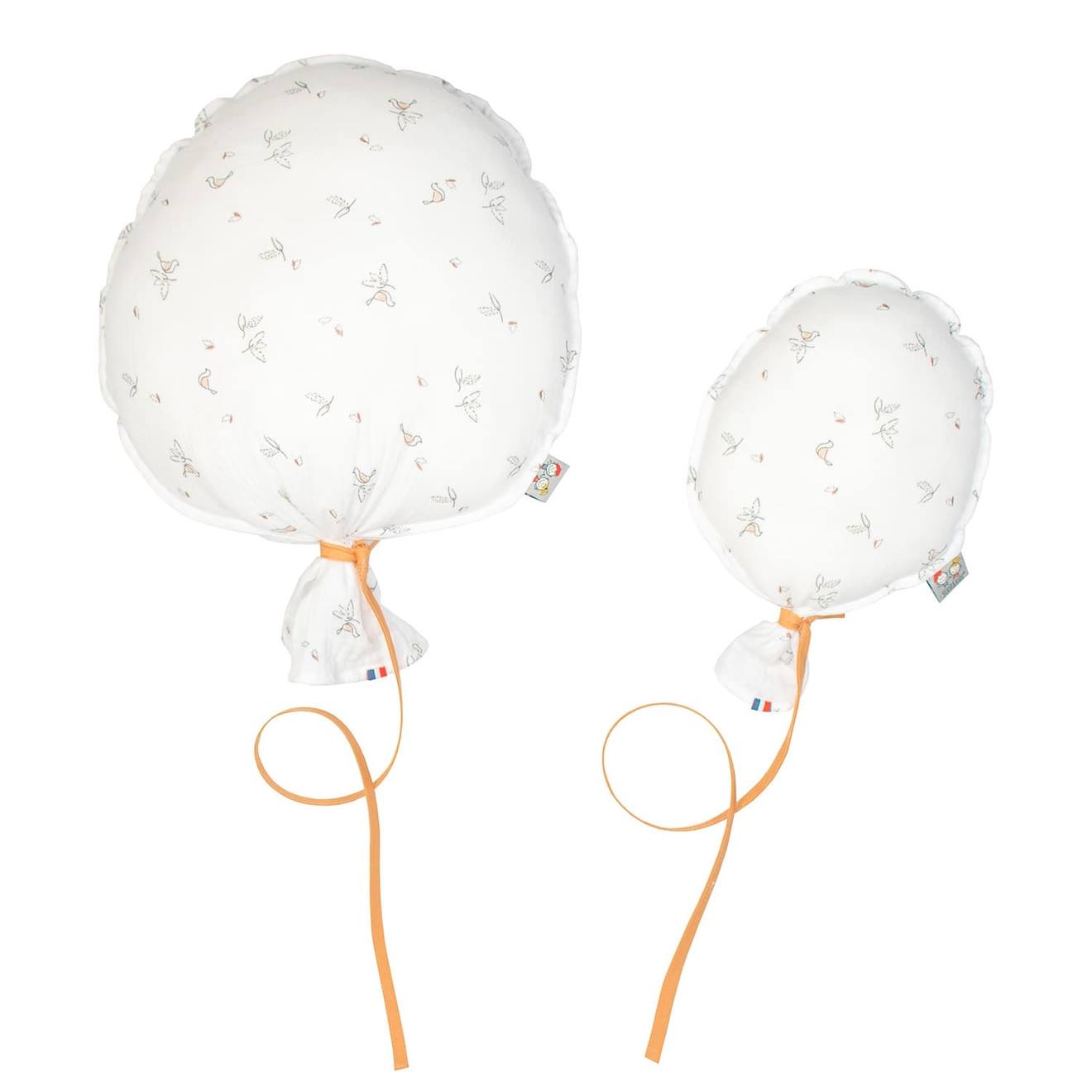 Ballon Mural Décoratif - Taille M 38cm Blanc Imprimé Minimaliste