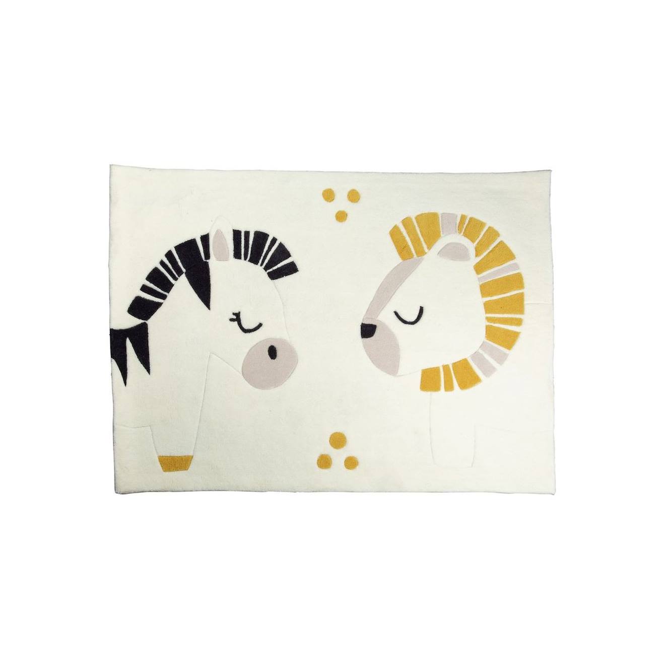 Tapis De Chambre En Acrylique Blanc
