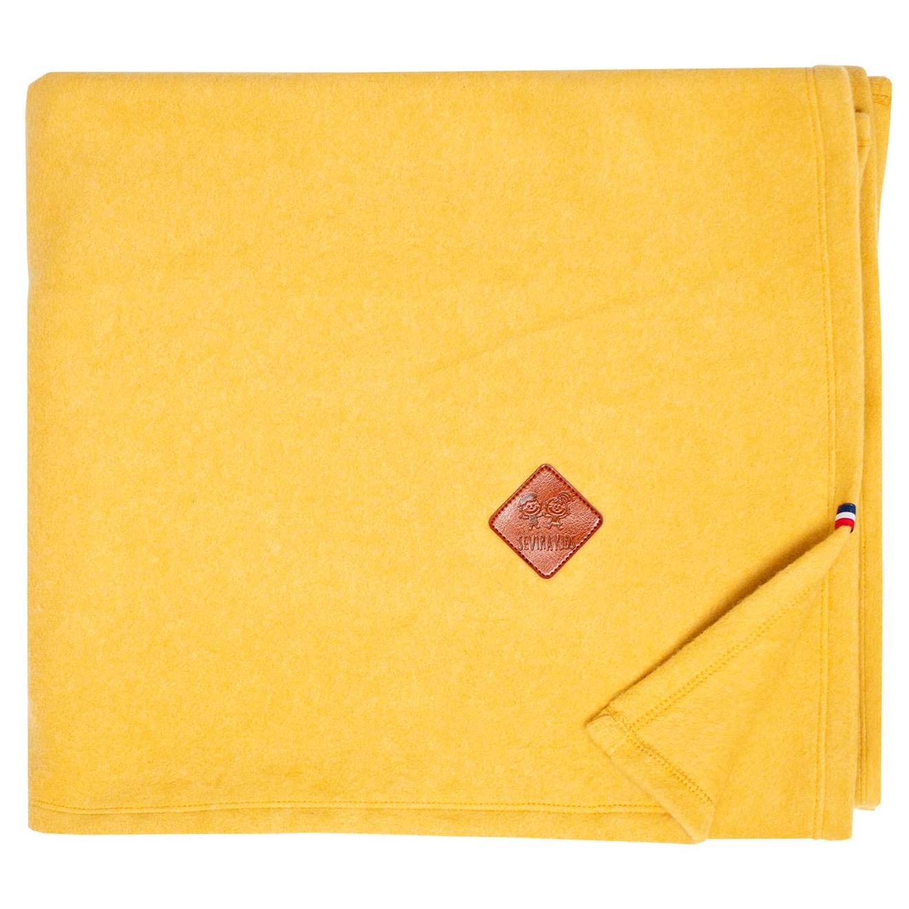 Couverture Polaire Coton Ultra-doux Moutarde