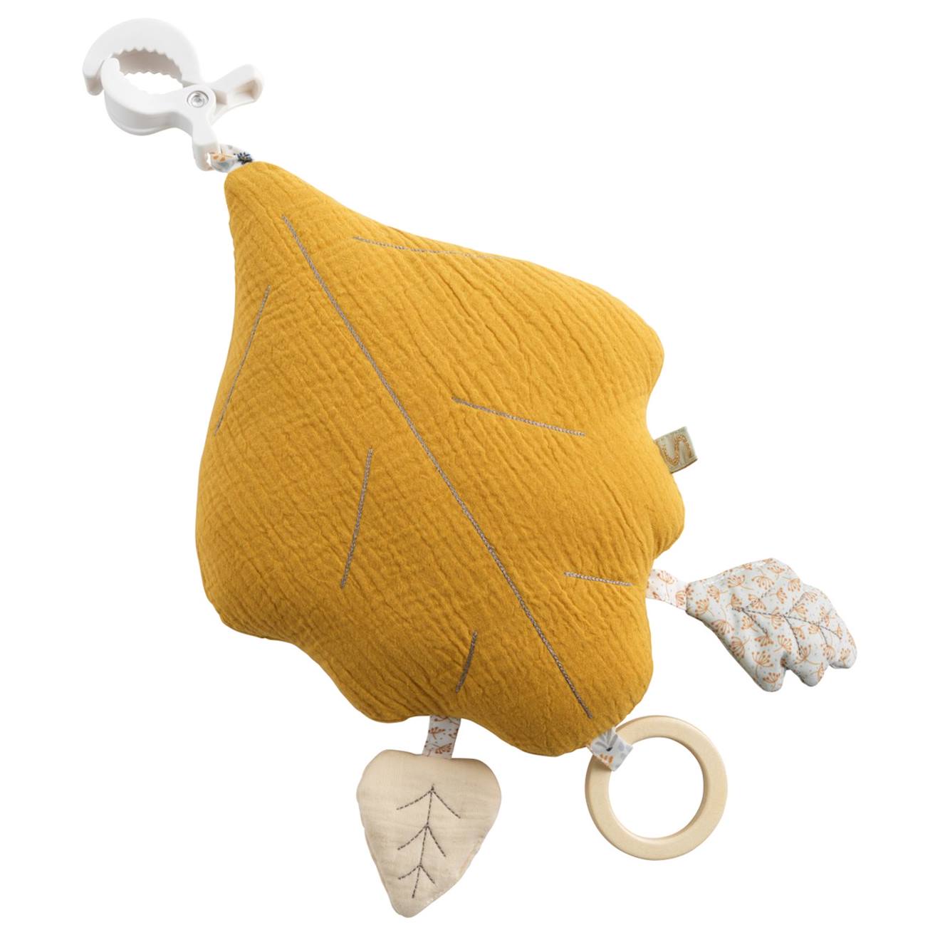 Jouet D'activités En Gaze De Coton Jaune Foncé