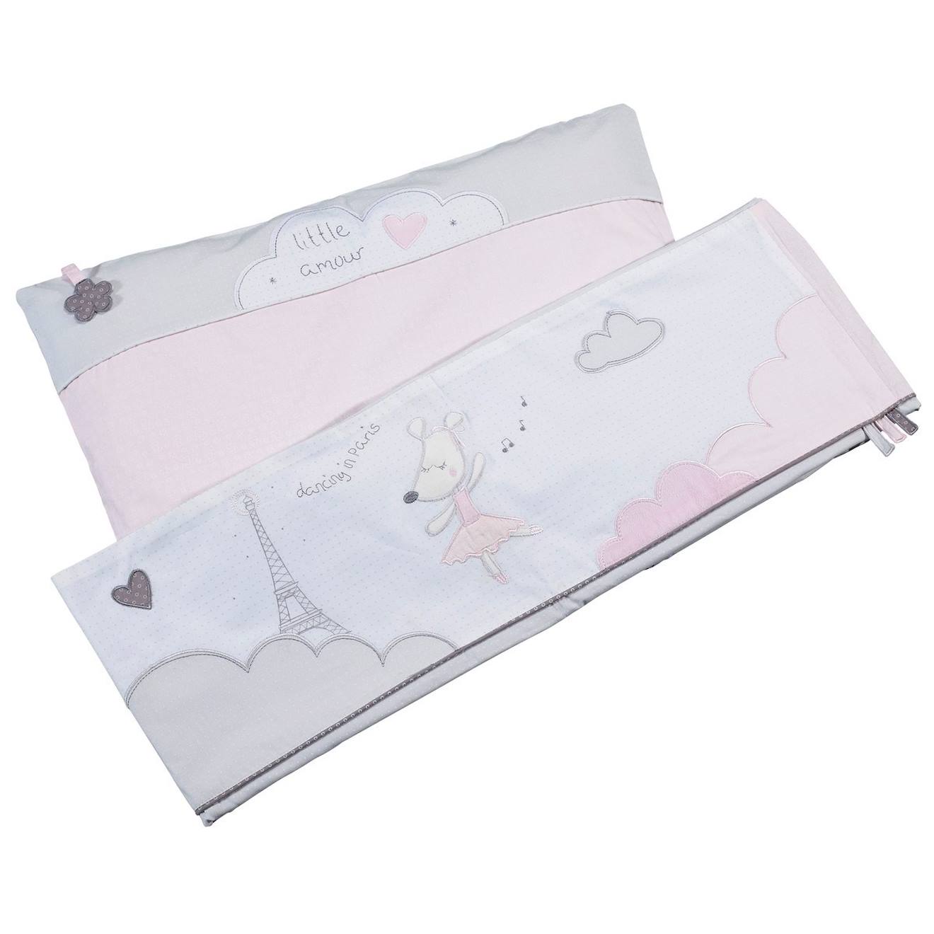 Parure De Lit Bébé Et Taie En Coton Rose