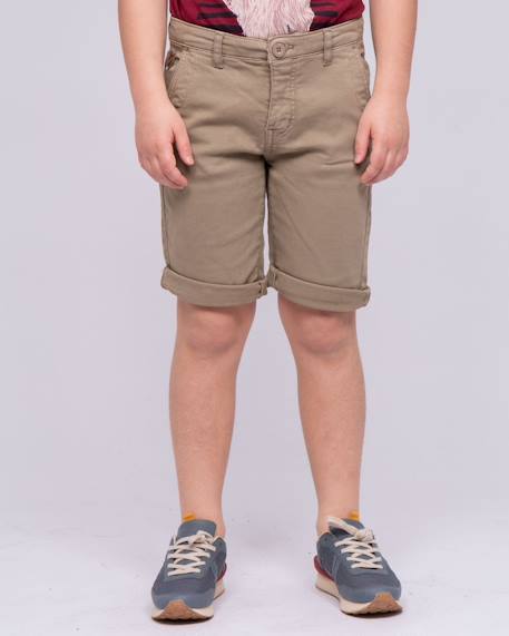 Bermuda chino bavolta garçon Beige+Bleu marine+Cognac+Marron+Noir+Rouge framboise 13 - vertbaudet enfant 