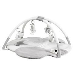 Jouet-Premier âge-Tapis d'éveil et portiques-Tapis d'éveil nuage avec arches en polyester - celeste