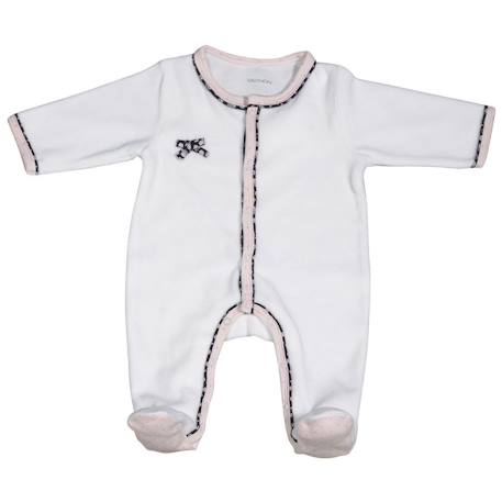 Bébé-Pyjama bébé à manches longues en velours - miss fleur de lune