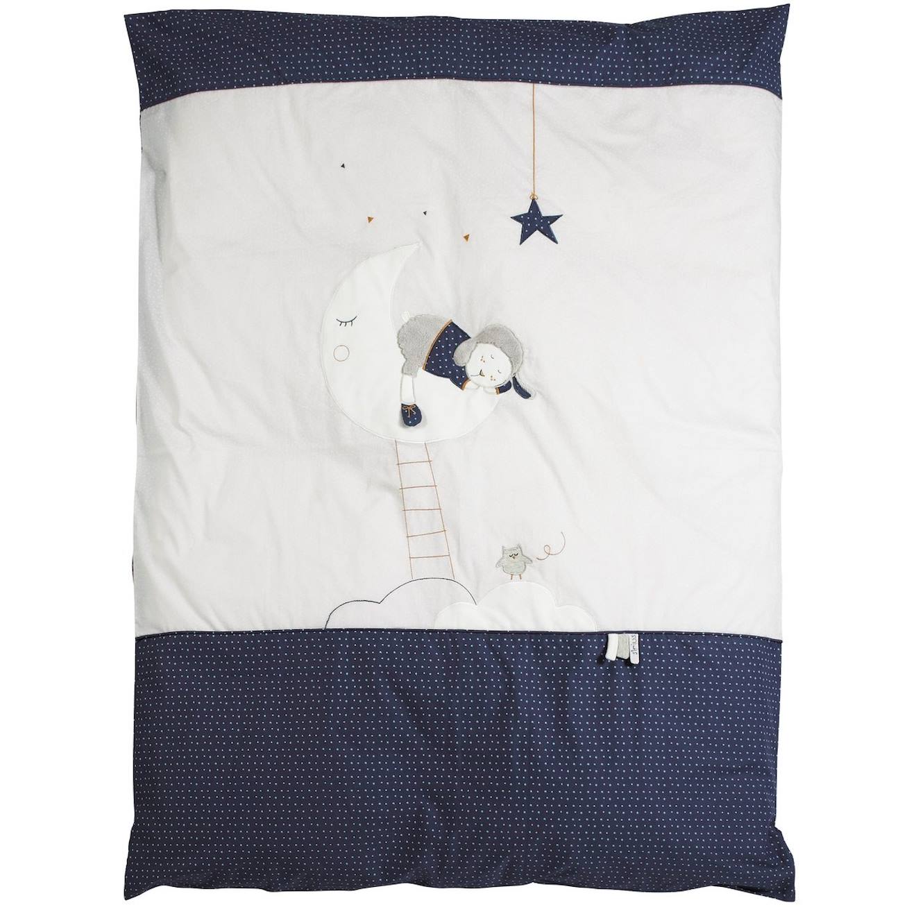 Housse De Couette Et Taie En Coton Blanc