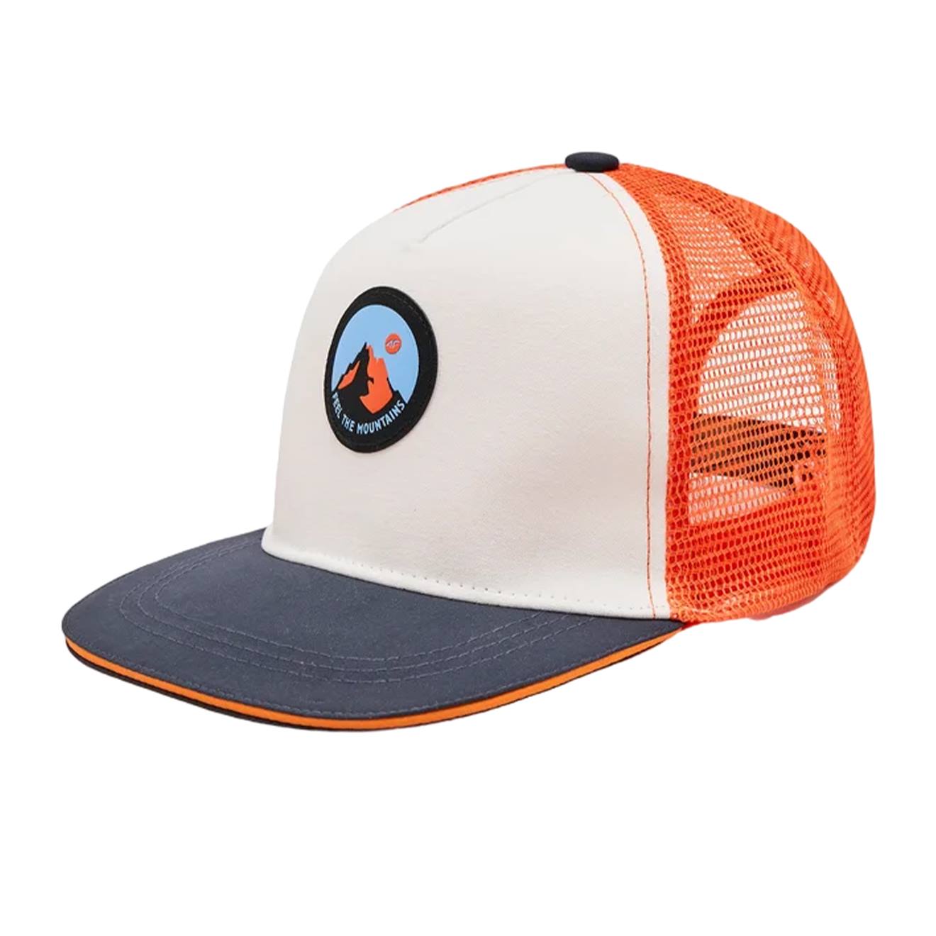Casquette Trucker Polyester Blanc Cassé
