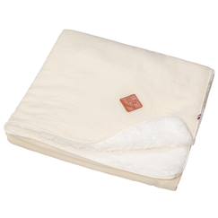 Linge de maison et décoration-Linge de lit bébé-Couverture en gaze de coton et sherpa jeanne