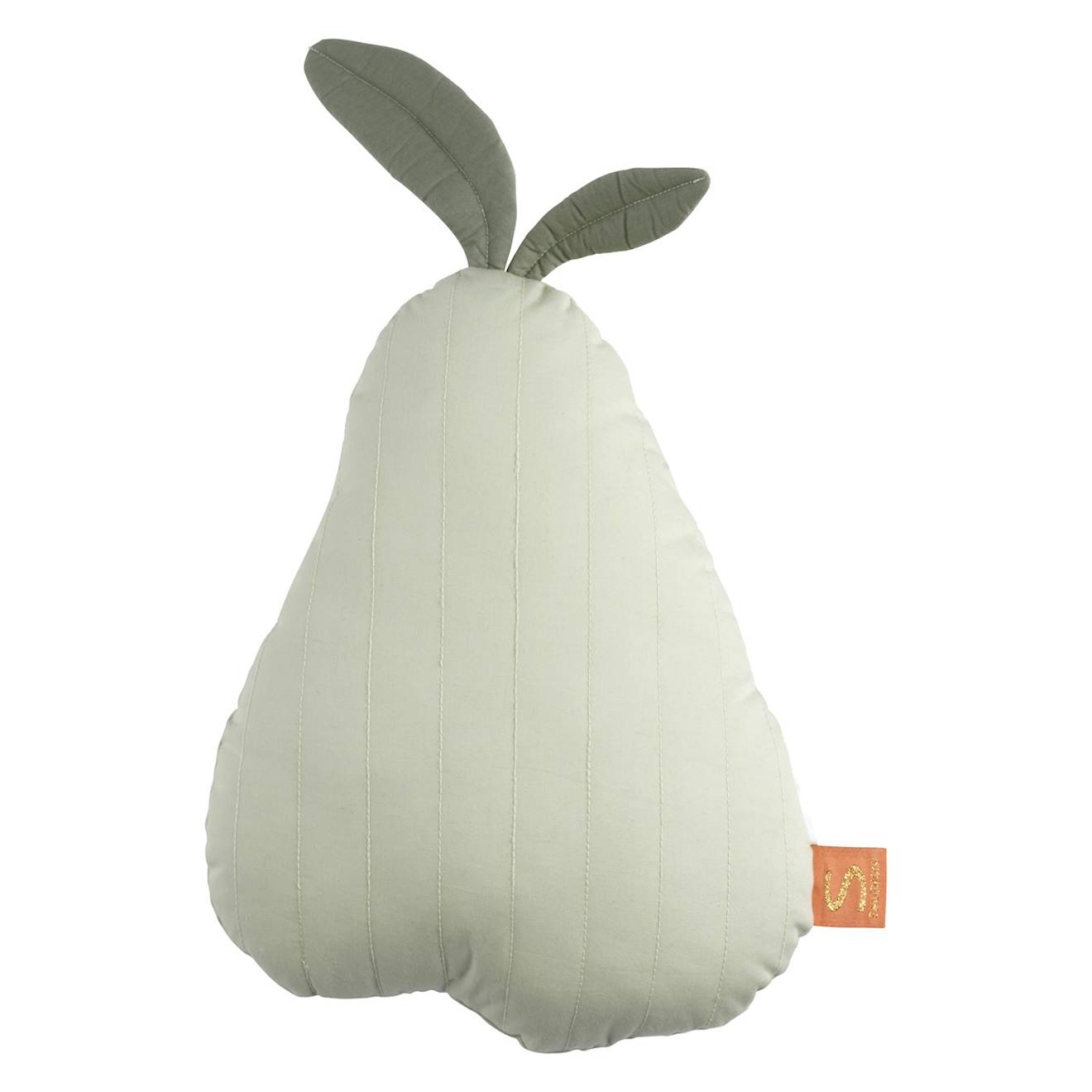 Coussin Déco Poire En Coton Vert Tilleul