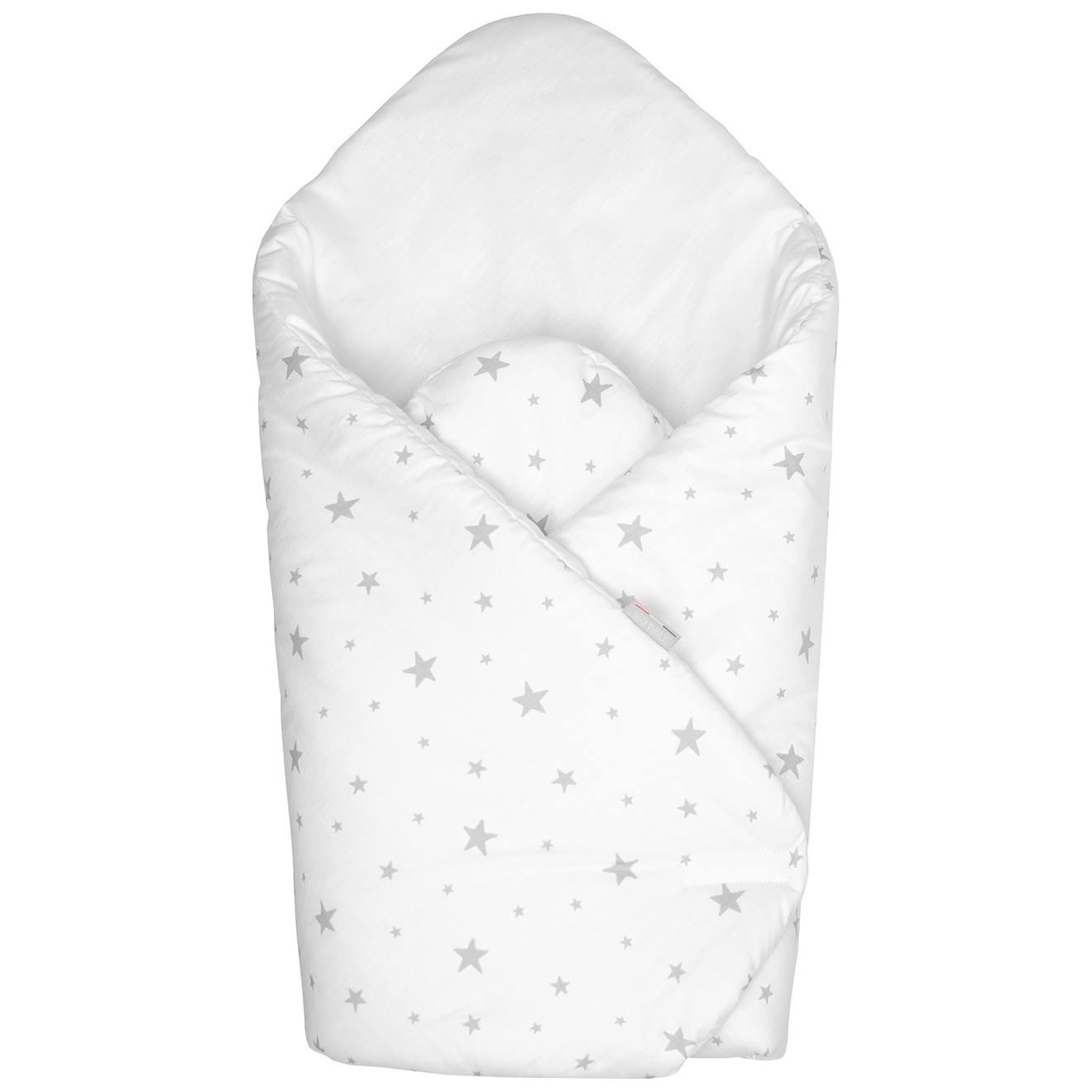 Couverture D'emmaillotage En Coton Stella Blanc, Imprimé Étoiles