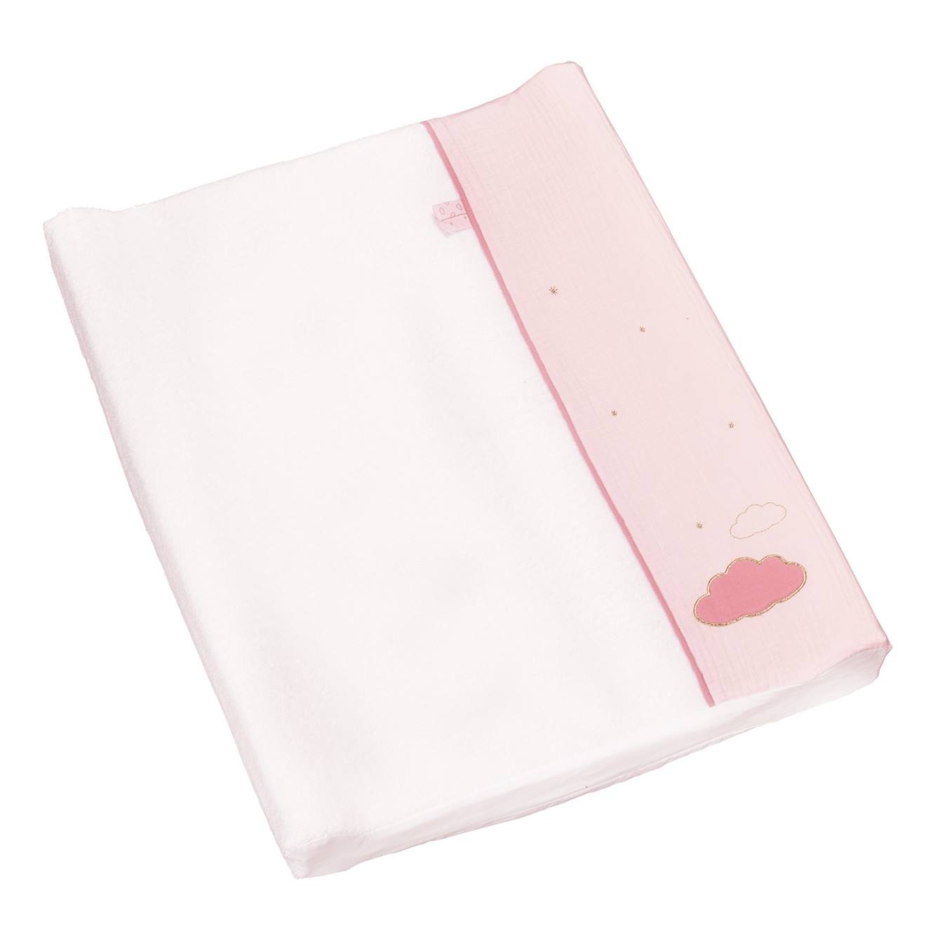 Matelas À Langer En Coton - Lily Blanc/rose