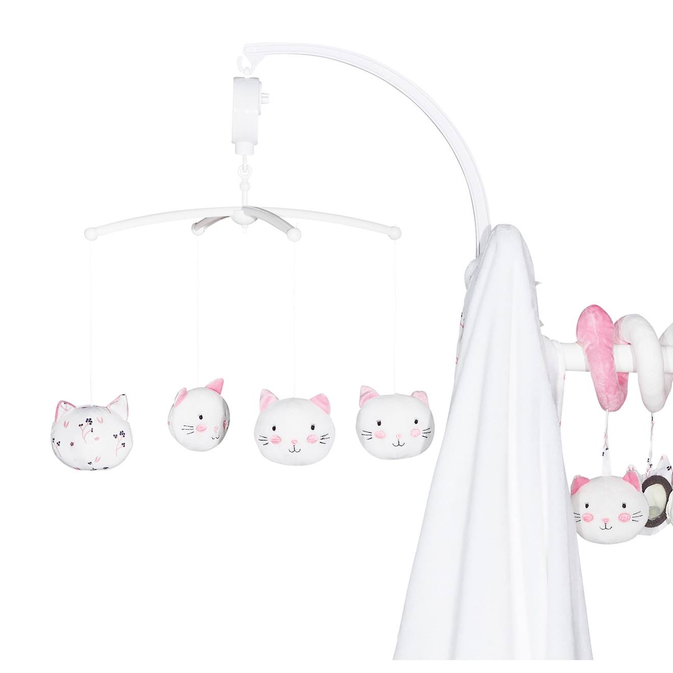 Mobile Musical Bébé En Polyester - Chapaillettes Blanc (Baby Price) - Image 2