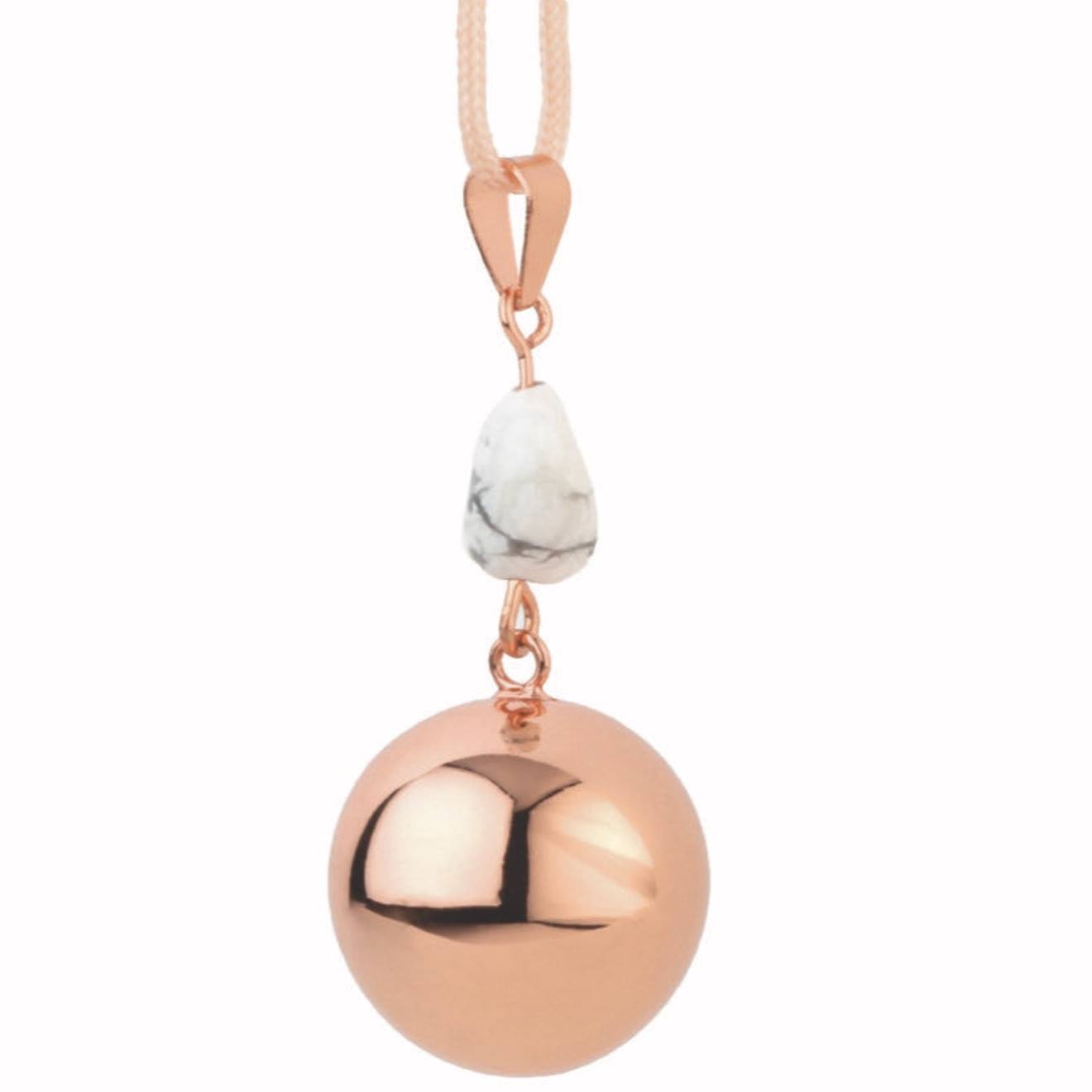 Bola De Grossesse Collier Bijoux Avec Pierre Rose