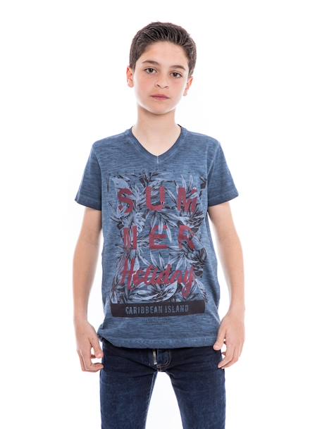 Garçon-T-shirt col v nogota garçon
