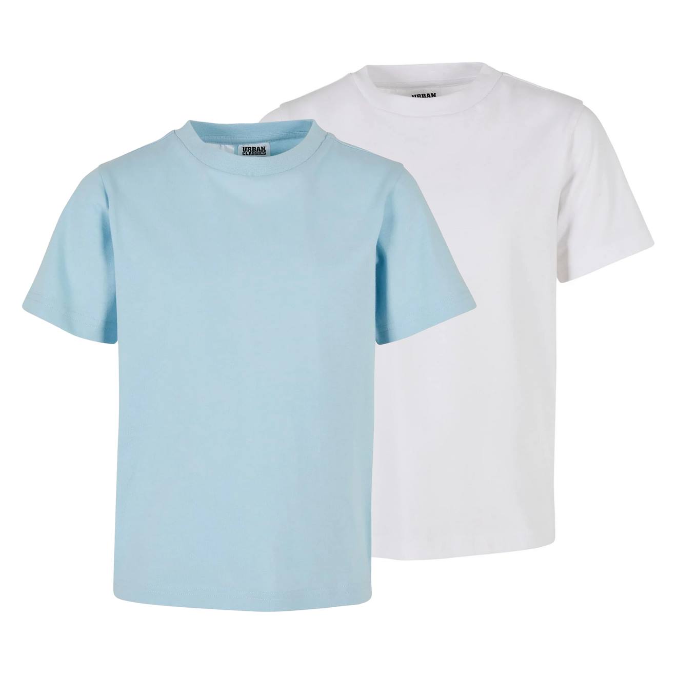 T-shirts Coton Bio Basic Bleu Océan / Blanc