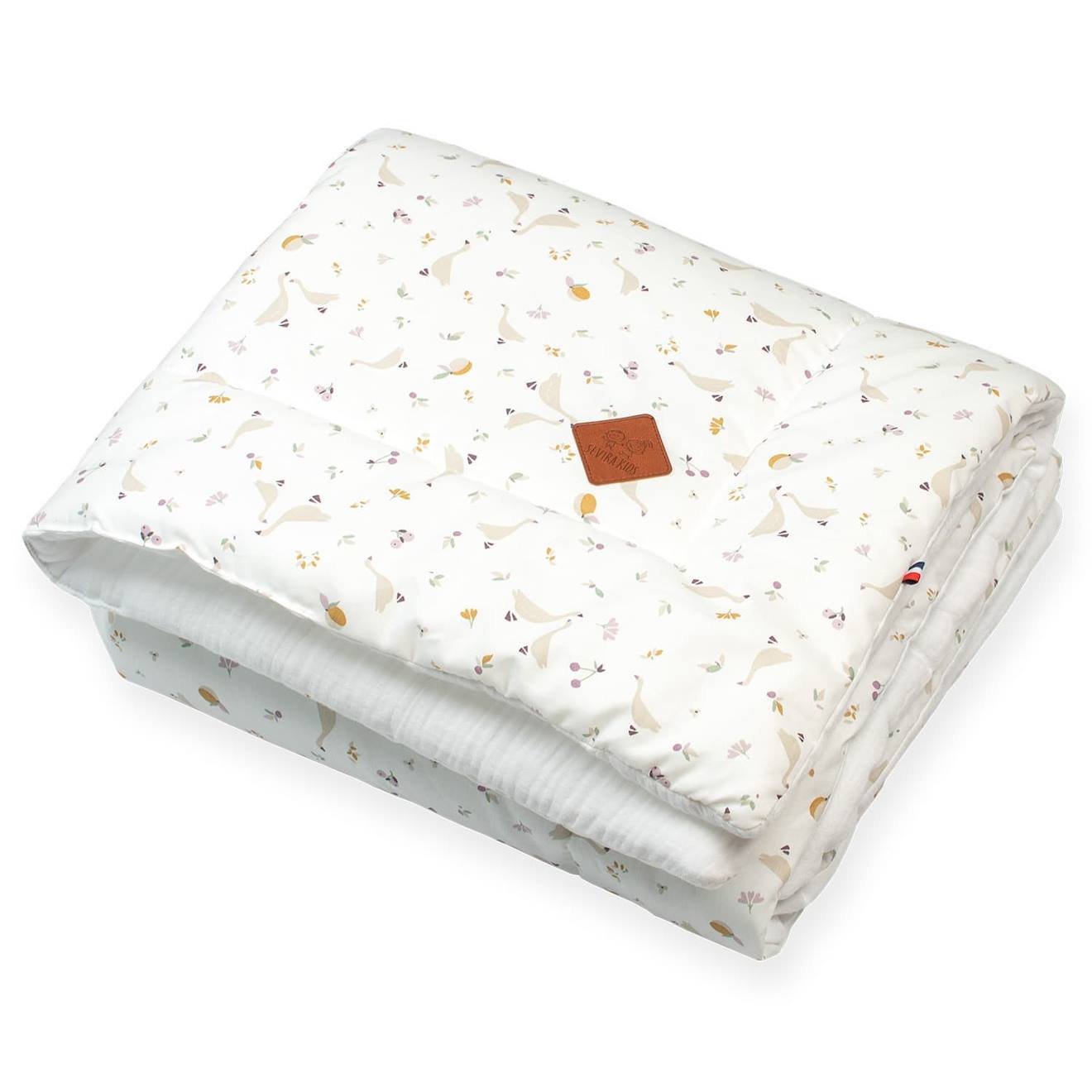 Couverture Bébé En Gaze De Coton Sidonia Blanc