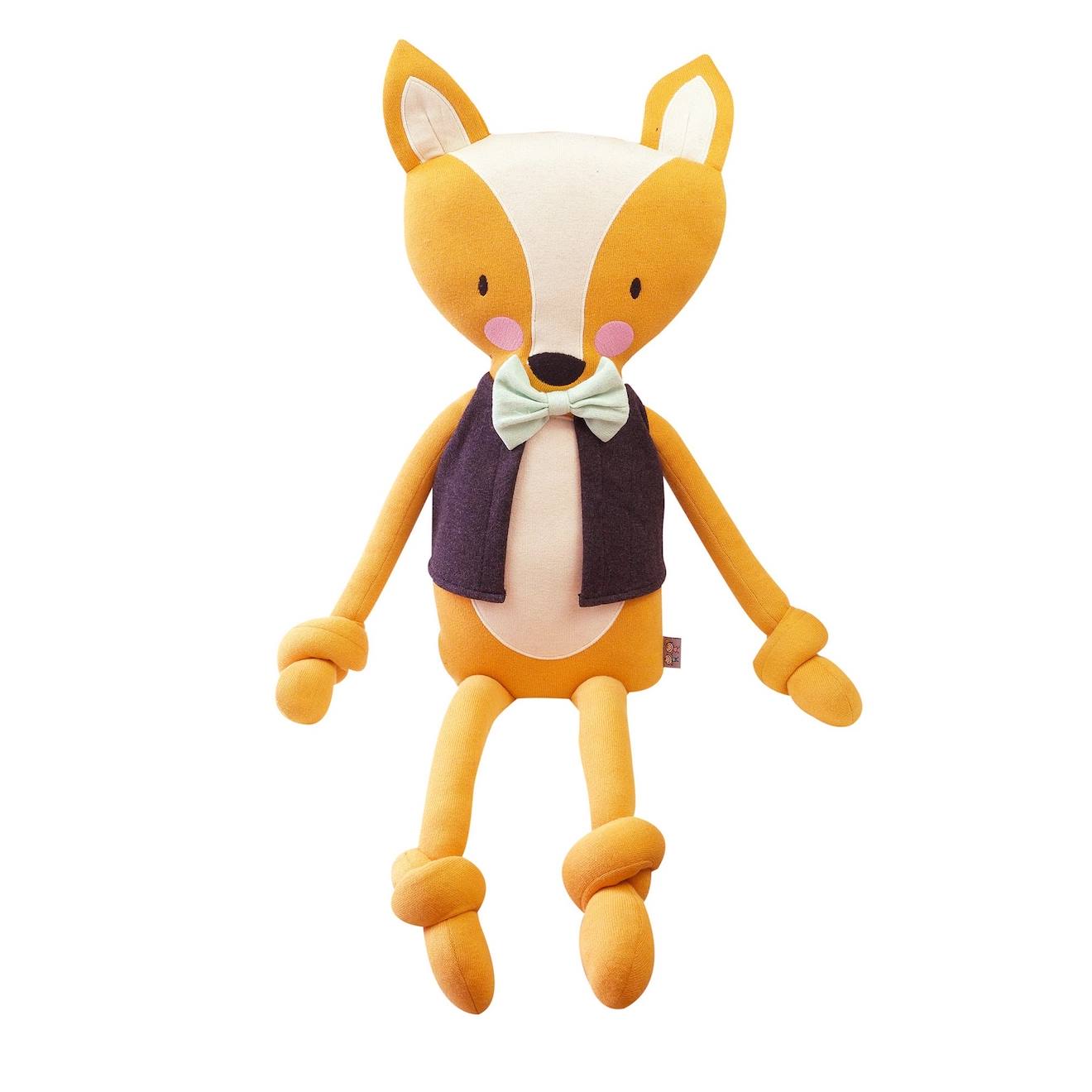 Peluche Géante En Coton Renard Orange