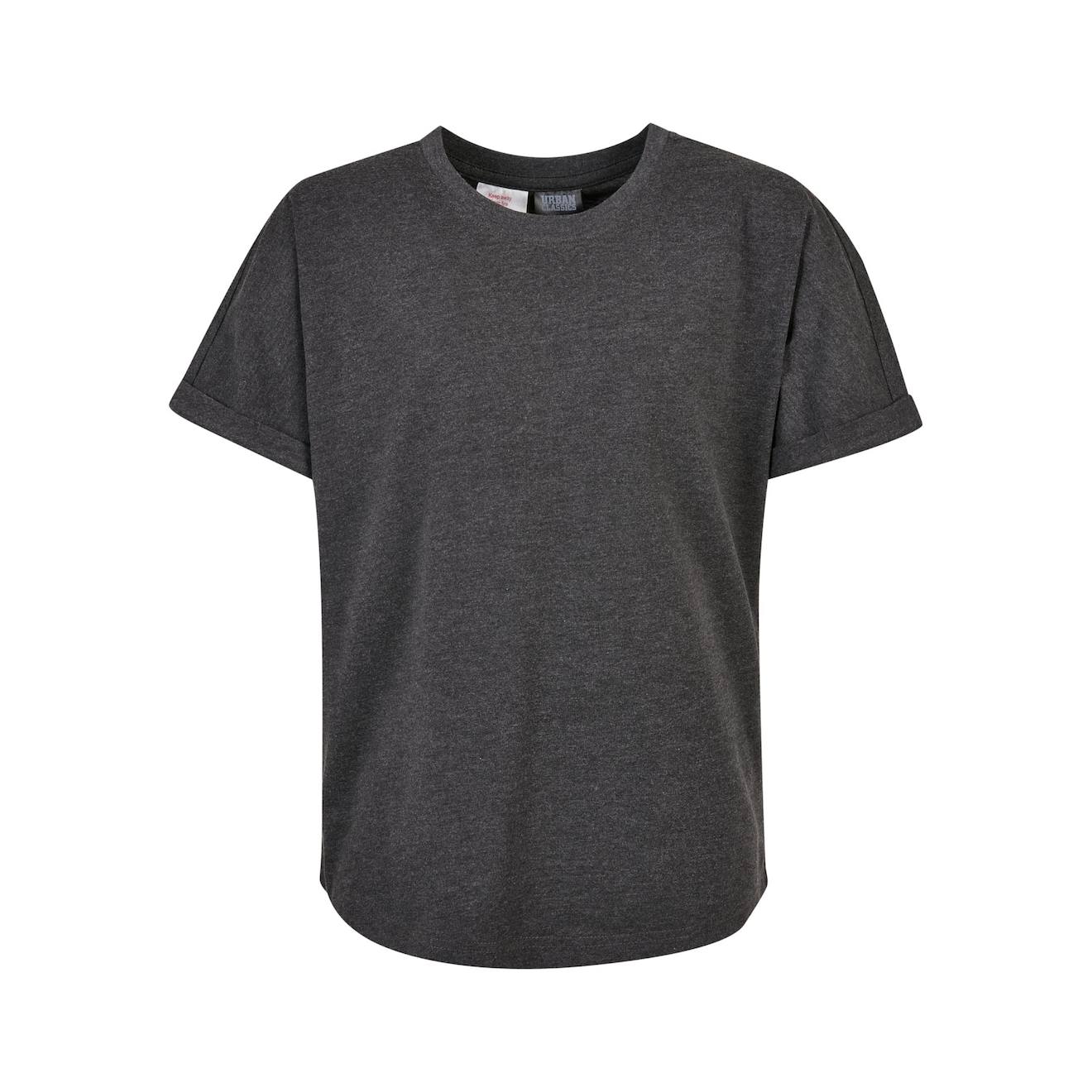 T-shirts Coton Charbon / Blanc