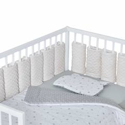 Linge de maison et décoration-Tour de lit modulable 10 pièces extra doux minky