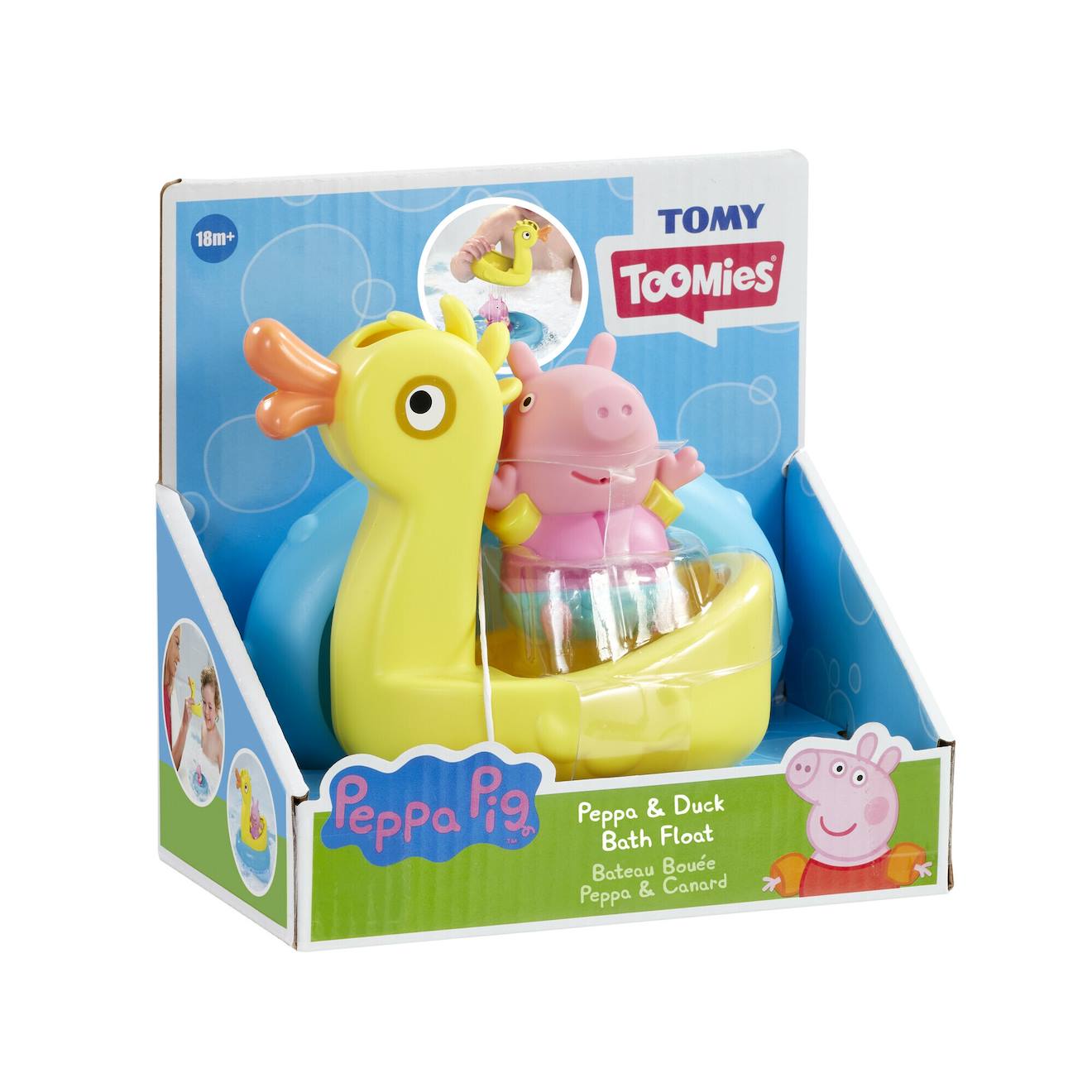 Jouet De Bain - Bateau Bouée - Peppa & Canard Multicolore