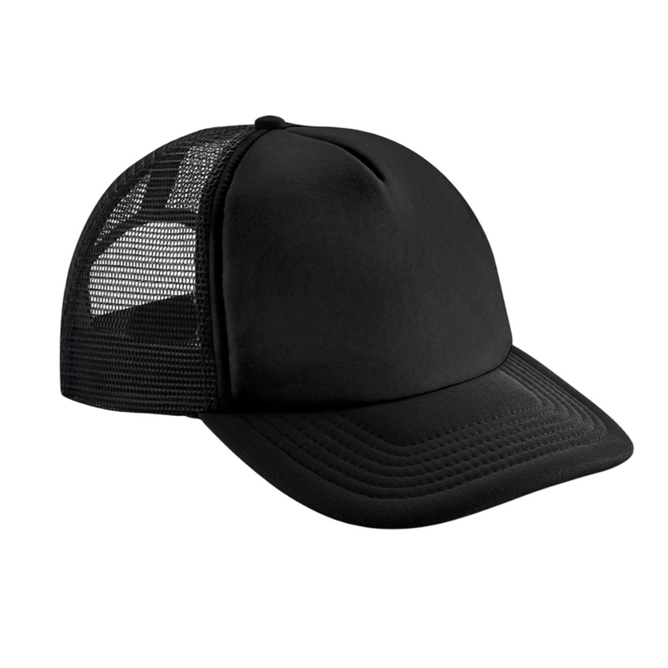 Casquette Trucker Polyester Noir