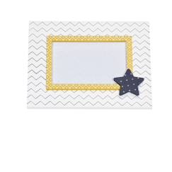 Cadre photo chevrons en mdf - hello  - vertbaudet enfant