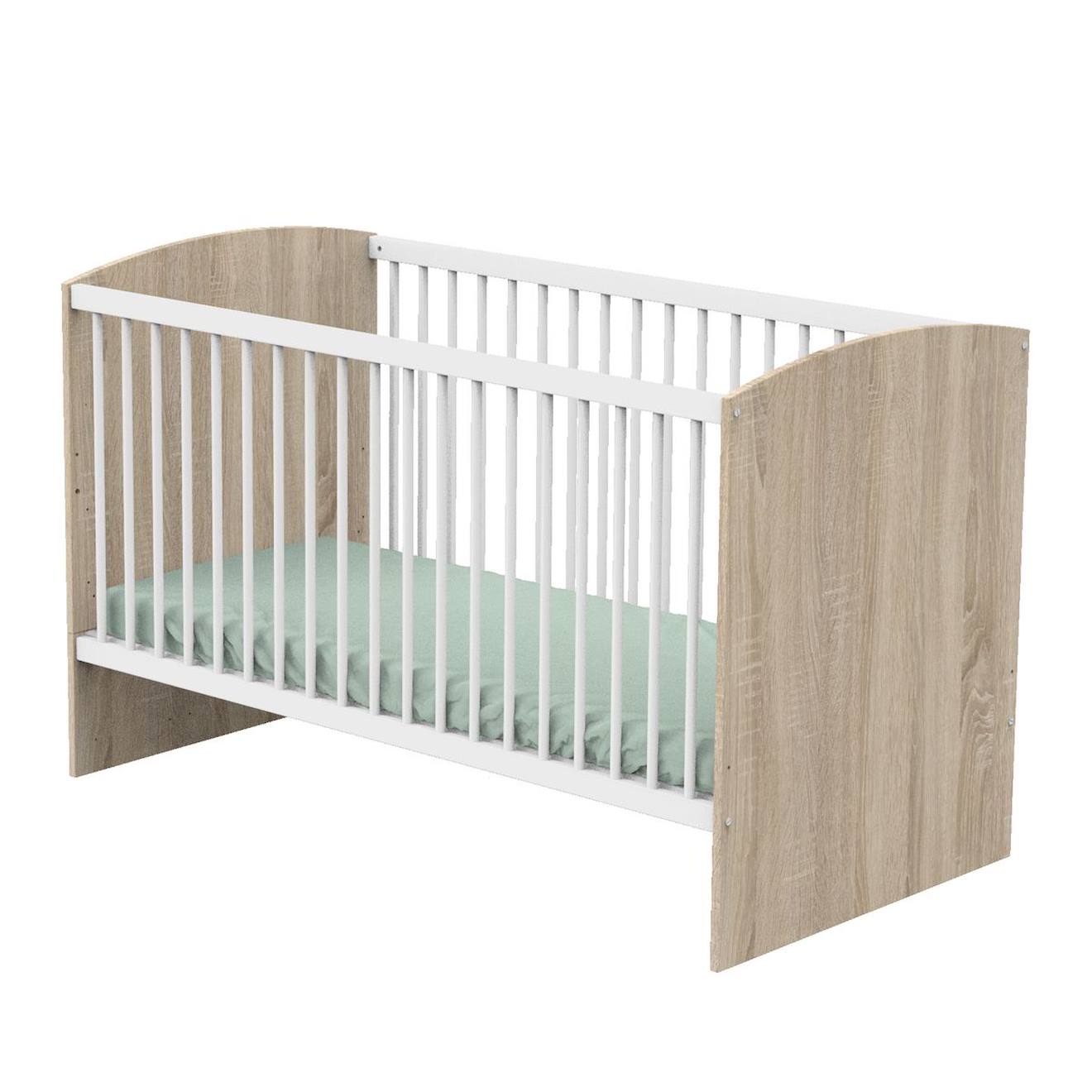 Lit Bébé Évolutif - Access Marron/blanc